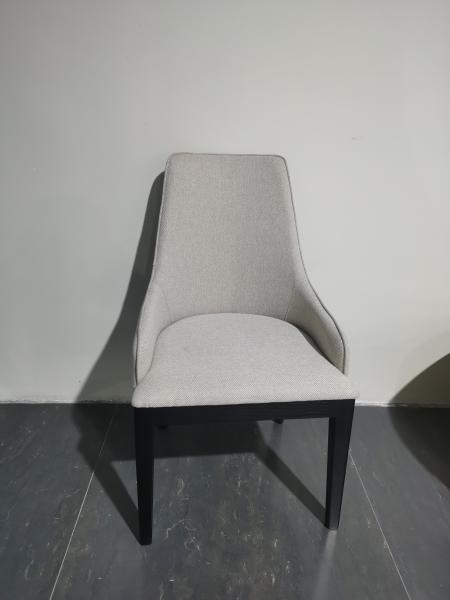 Delicate Stylish Fabric Dining Room Chairs Comfortable Linen