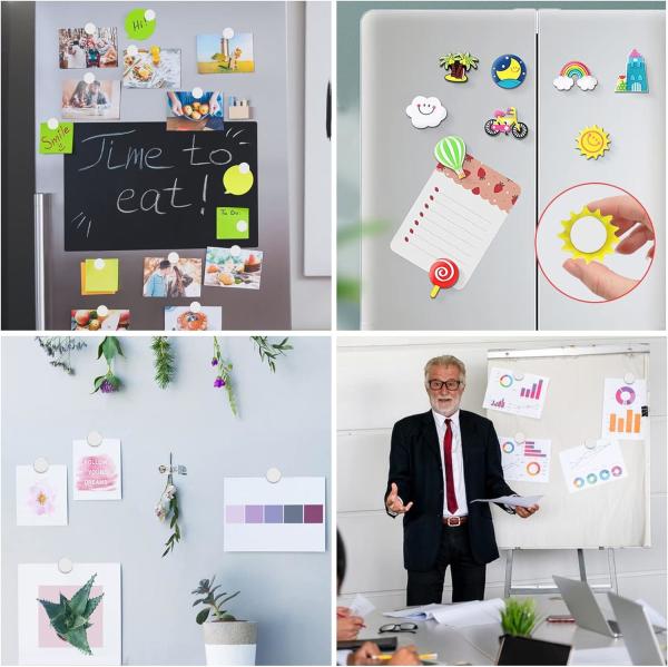 50Pcs Small Round Ndfeb Magnets For Fridge Whiteboard Office And Crafts