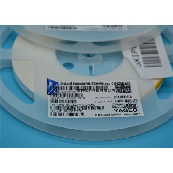 0402 Ohm Resistant Surface Mount Resistor Thick Film RC0402FR 07240RL