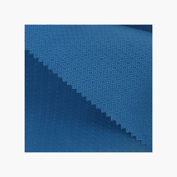 China factory double diamond woven oxford fabric Recycled polyester twill dobby jacquard Fabric