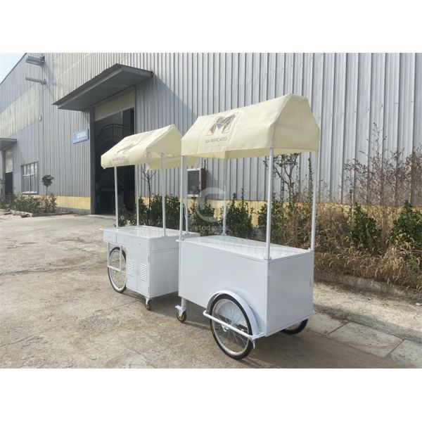 China Made Small Street Ice Cream Trucks Food Cart Used Stainless Steel Food Trucks for Sale