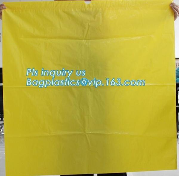 Biohazard Waste Disposal Bags Drawstring, Gallon Capacity, Medical Garbage Bags, High- Temperature Resistant