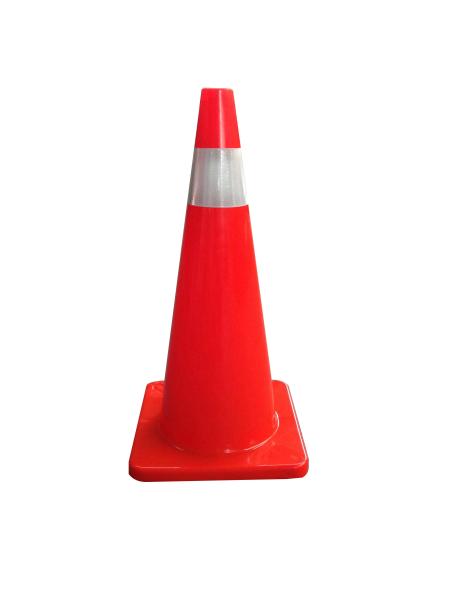 70cm Flexible All Orange Traffic Safety Cone Construction Safety Warning Cone