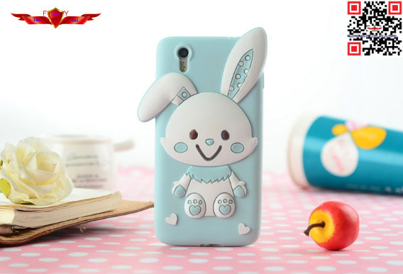 Hot Selling 100% Brand New Rabbit Cartoon Silicone Cover Case For Lenovo S960 Multi Color