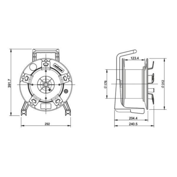 200-500m Portable Field Deployable Tactical Fiber Optic Cable Reels With FC LC SC Connectors