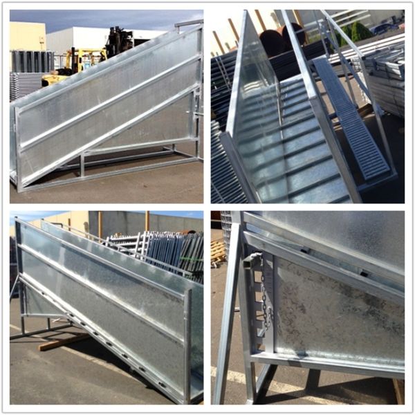 рельс безопасности платформы пандуса загрузки скотин 4.7м ровный высокопрочный