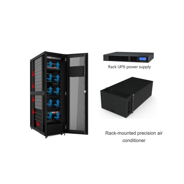 DC Inverter Cooling Rack Data Center with 42U Cabinet and R134a Refrigerant for Telecom Sites