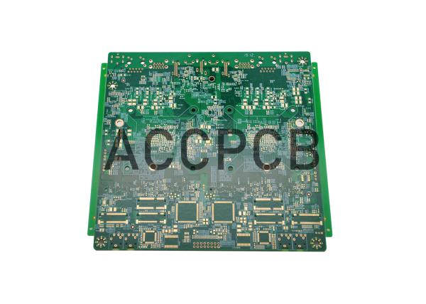 4 Layer HDI PCB Board 1+N+1 Structure Blue  Solder Mask HAL Lead Free