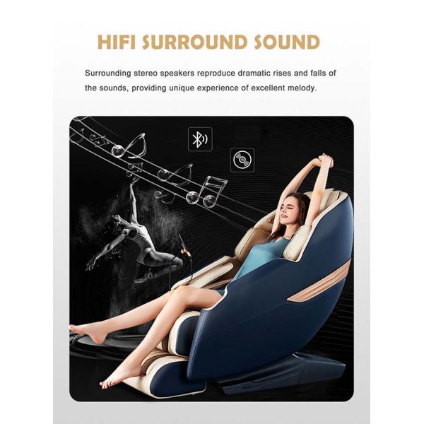 ISO9001 PU Leather Shiatsu Medical Electric Massage Chair 4D For Home Relax