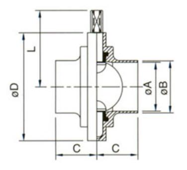Butt - Weld Stainless Steel Sanitary Valves DN15 - DN300 With Pull Handle