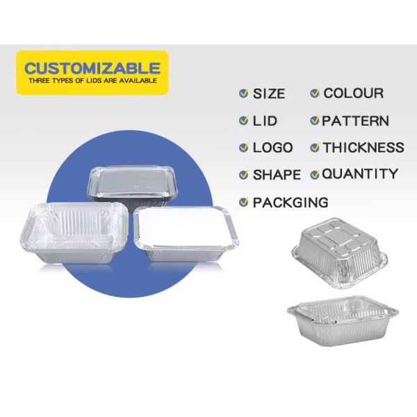 Большое количество продуктов для приема на кухню Контейнер для упаковки продуктов питания Алюминиевая фольга Колбаса для хранения продуктов питания