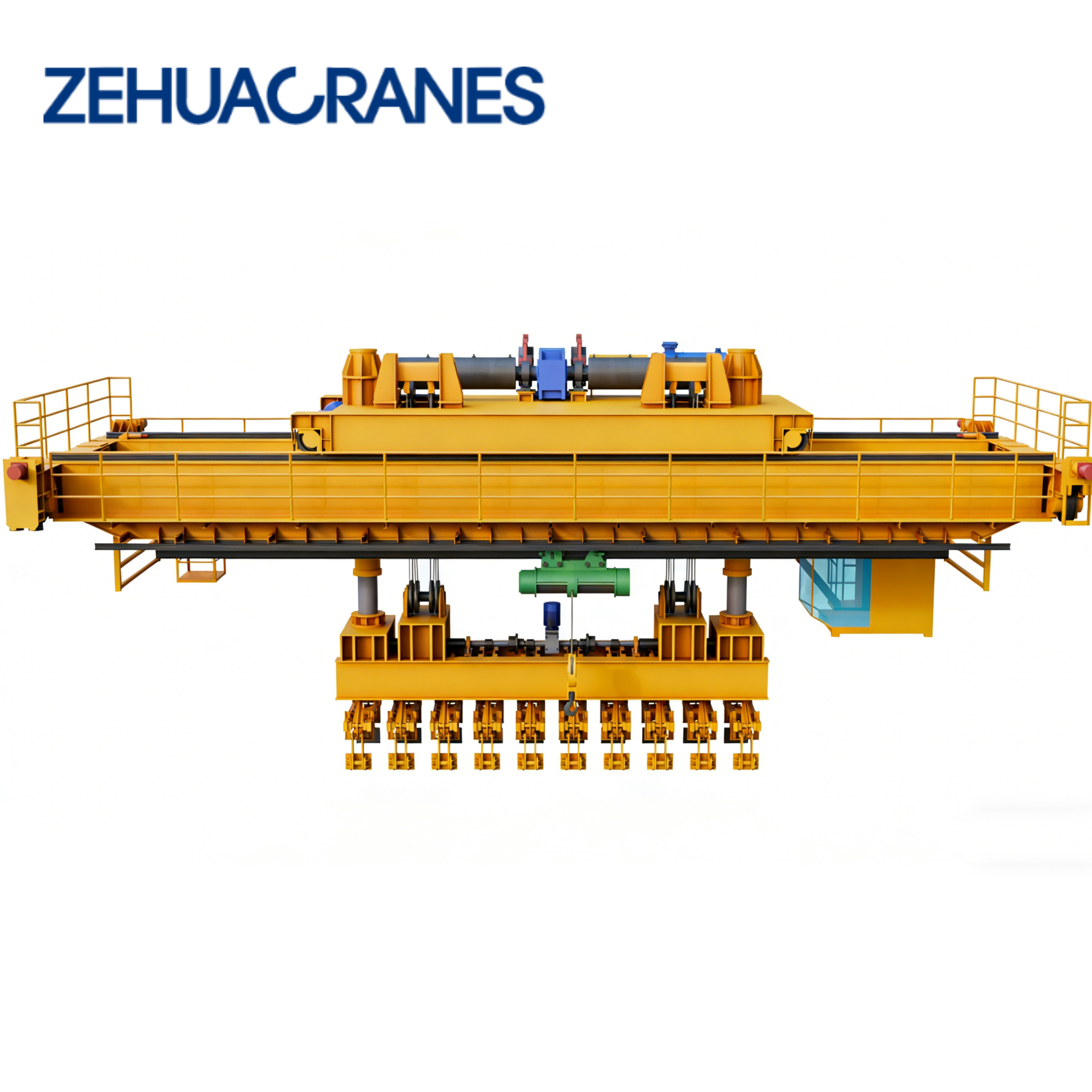 Customized Anode Carbon Stacking Overhead Crane Hydraulic Lifting Equipment for