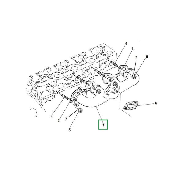 25-39335-00 частей КОЛЛЕКТОР несущей первоначальных запасных, выхлопная труба для частей системы охлаждения холодильника тележки запасных
