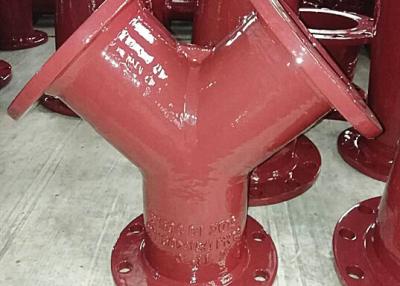 Special Di Tee Ductile Iron Fittings All Flange Y Tee Class PN16 ISO2531 BS EN545