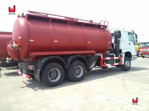 Caminhão jorrando de limpeza do esgoto cúbico do petroleiro 35 da água de esgoto de Sinotruk