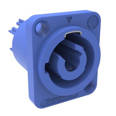 Chine Fabrication IP44 Connecteur d'alimentation interne à trois broches Triple Core Socket Durable Flame-retardant 4-Pack Connecteurs AC Powercon