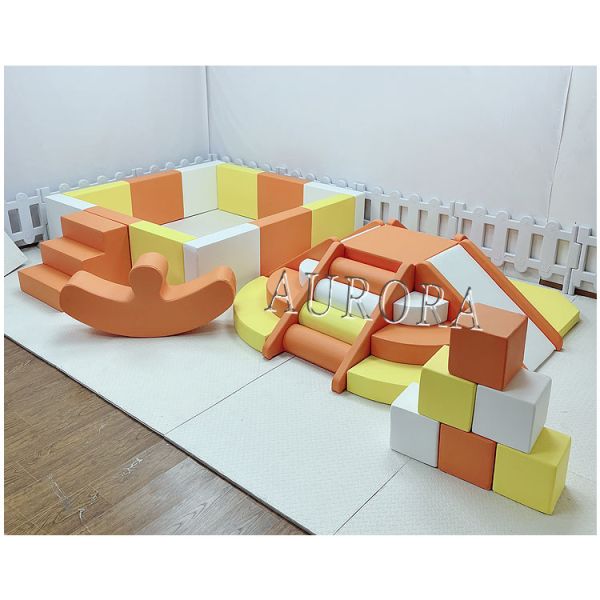 Orange Cheap Soft Play Equipment Soft Play Area Kids Indoor Soft Play Equipment