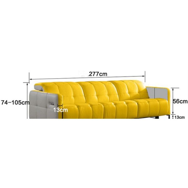 BN Italian-Style Chair Sofa Bed Electric Function Leather Sofa Modern Living Room Space Capsule Recliner Functional Sofa