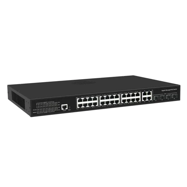 32 Ports L2 Management Poe Switch with RJ45 and SFP Uplink Ports, 300W or 400W Poe Power for Wireless Ap or CCTV IP Camera