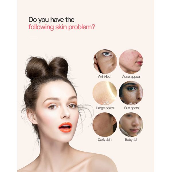 7 Photon Color LED Facial Mask 630nm Red Light Therapy Face Machine