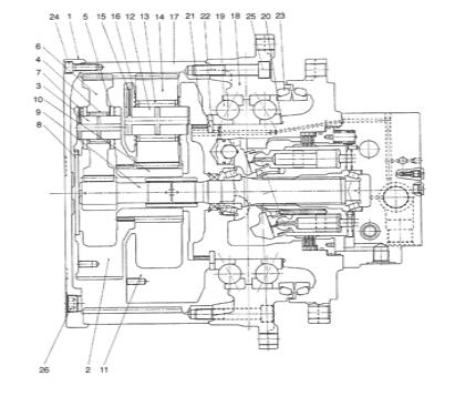 401-00023 прибор шестерни уменьшения перемещения экскаватора солнечный 250ЛК-В 255ЛК-В К9000381 Доосан