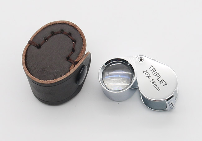 Небольшой Loupe ювелирных изделий кармана с увеличением 20X объективов тройни