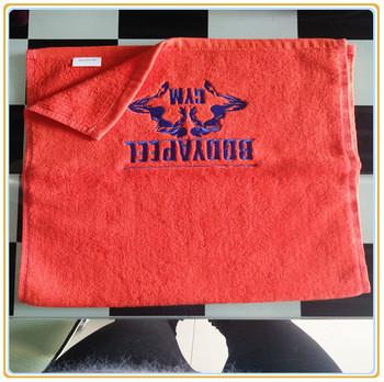 cheap promotional custom logo 100% cotton embroidery gym sport bath towel