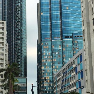 Hidden Frame Glass Curtain Wall , Double Layer Curtain Wall for Office Building Decoration
