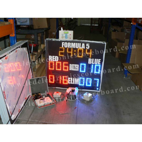 Yellow Red Blue Colors Led Electronic Scoreboard Outdoor For Paintball Sports