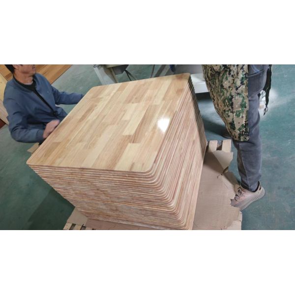 Массовая деревянная настольная панель УФ дубовая панель резиновая деревянная пальчатая совместная панель для настольных столов из массивного дерева