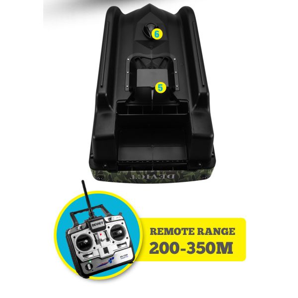 DEVC-118 Carp Fishing Bait Boats , camouflage ABS plastic type rc fishing bait boat