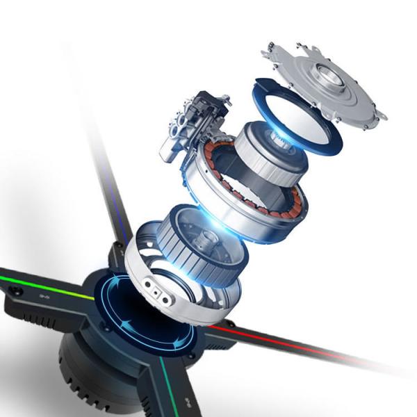 Factory Direct 4 blade display 1920*1080 rotating 3D projector Holographic fan propeller