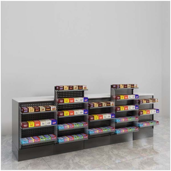 Retail Checkout Counter with Displaying Wiper Display Rack and Cold-rolled Sheet