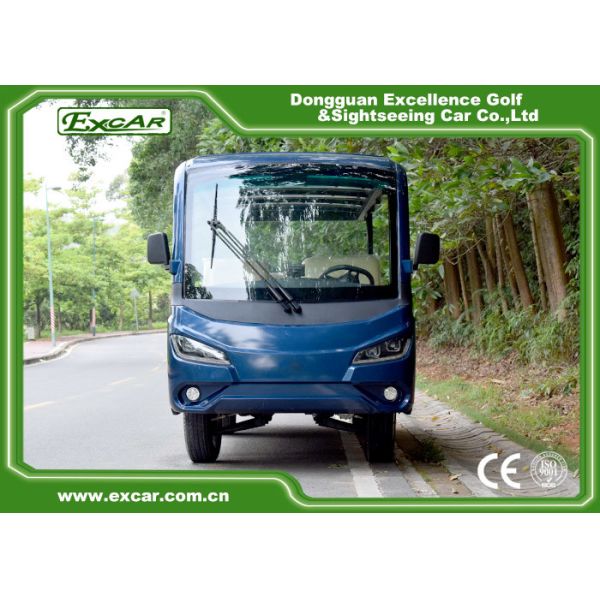 Autobús eléctrico de visita turístico de excursión eléctrico verde de mini China del bus turístico del autobús del seater de EXCAR 14 nuevo en venta