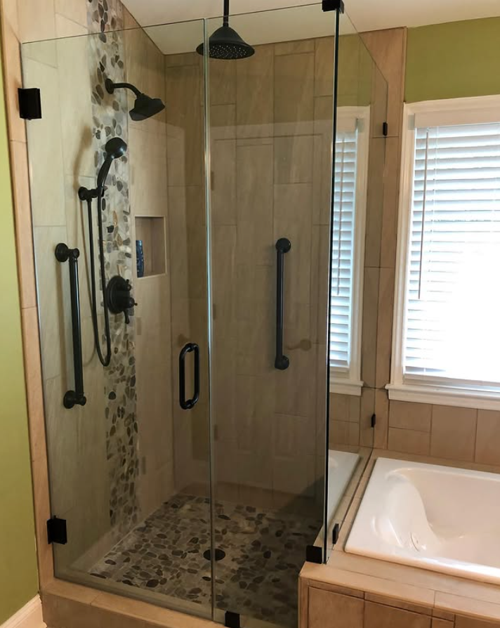 5/6/8mm Thickness Tempered Glass For Frameless Shower Room Door With Related Hardware Accessories