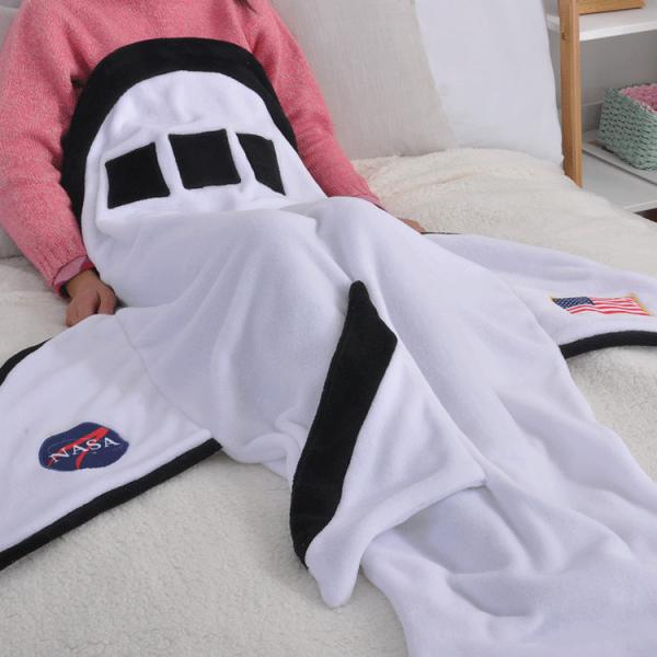 Fleece Spacesheep Weighted Blanket Rocket Breathable Super Soft Plush Blanket
