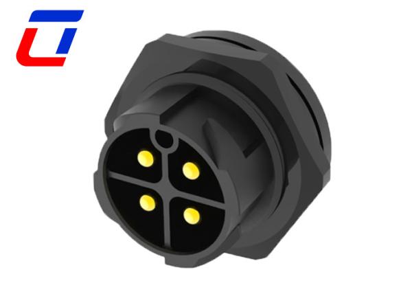 Industrial Plastic 50A Waterproof Male Female Connectors IP67 600V 4 Pin