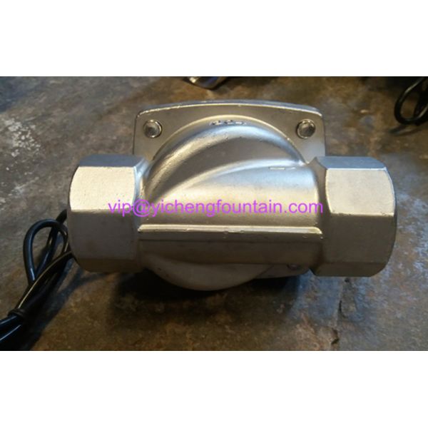 Underwater Two Way Solenoid Valve Water Fountain Equipment DC12V DC24V SS Material