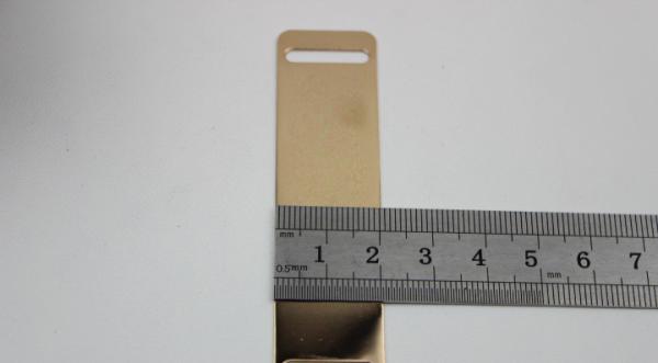 Shoes hardware accessories 80mm length gold iron metal buckle for shoelace