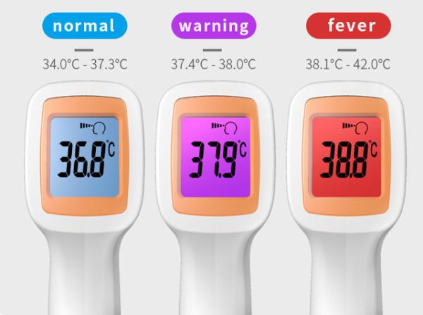 Healthy Medical Infrared Forehead Thermometer 10 Memories Human Body Temperature Gun