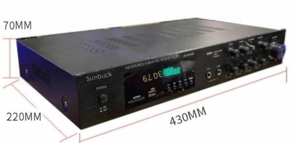 Av-628BT Home Audio 5-Channel 800W High Power Amplifier 110V/220V Wireless Receiver with BT Connectivity