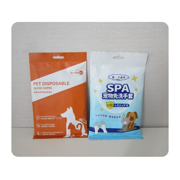 OEM ODM Disposable Dog Cleaning Gloves Nonwoven Gloves Customized