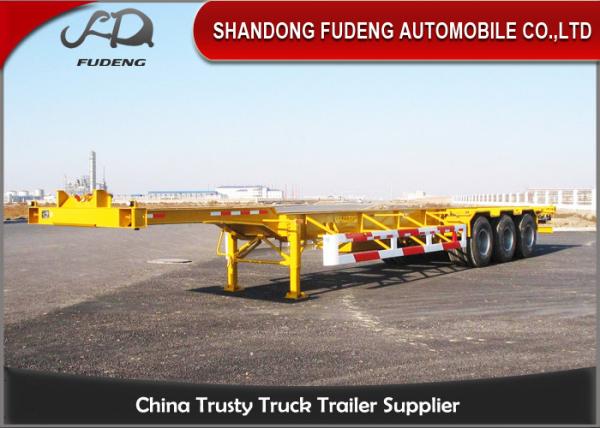 Tri Axles Chassis Container Trailer For  40ft Container Transportation