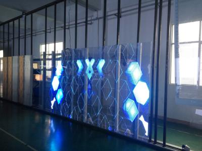 P7.81-15.625 IP65 transparente conduziu o quadro de prata da cor da exposição 5000cd/sqm /black da cortina