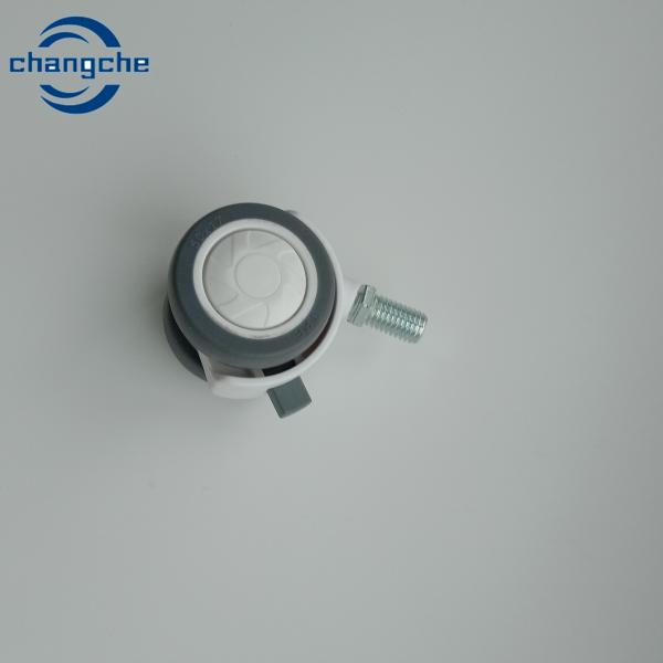 3 Inch Silent Soft TPR Nylon Caster 100mm Castors With Brakes