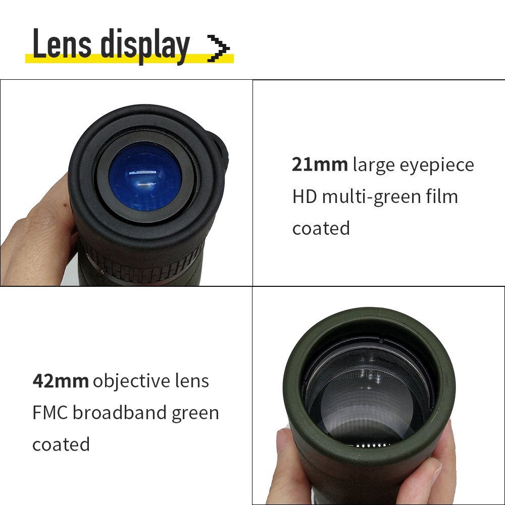 Профессионал телескопа 8-20x42mm супер сигнала перспективы Monocular для туризма