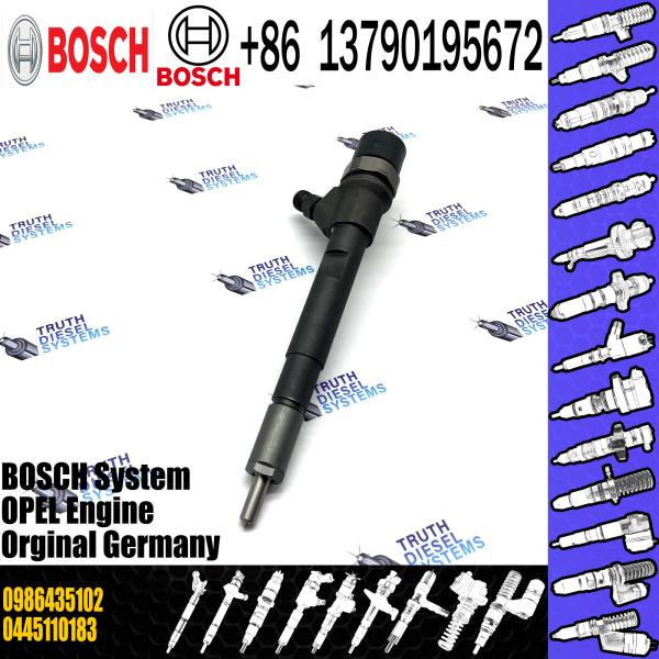 High Quality 0445110183 0986435102 Common Rail Fuel Diesel Injector For Alfa Romeo Fiat Ford