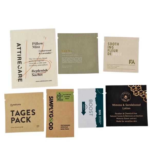 Aluminum Foil Packaging Bag Heat Seal Cosmetic Lotion Shampoo Mini Skin Care Sample Sachet