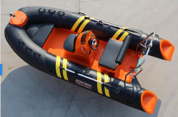 Lightweight Small Rib Boat Gross Weight 65KGS Inflatable Hull Type for Easy Maneuvering