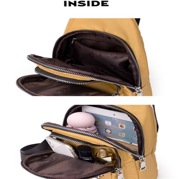 9.7'' Multi Pocket Crossbody Sling Bag Oxford Cloth One Shoulder Sling Bag USB